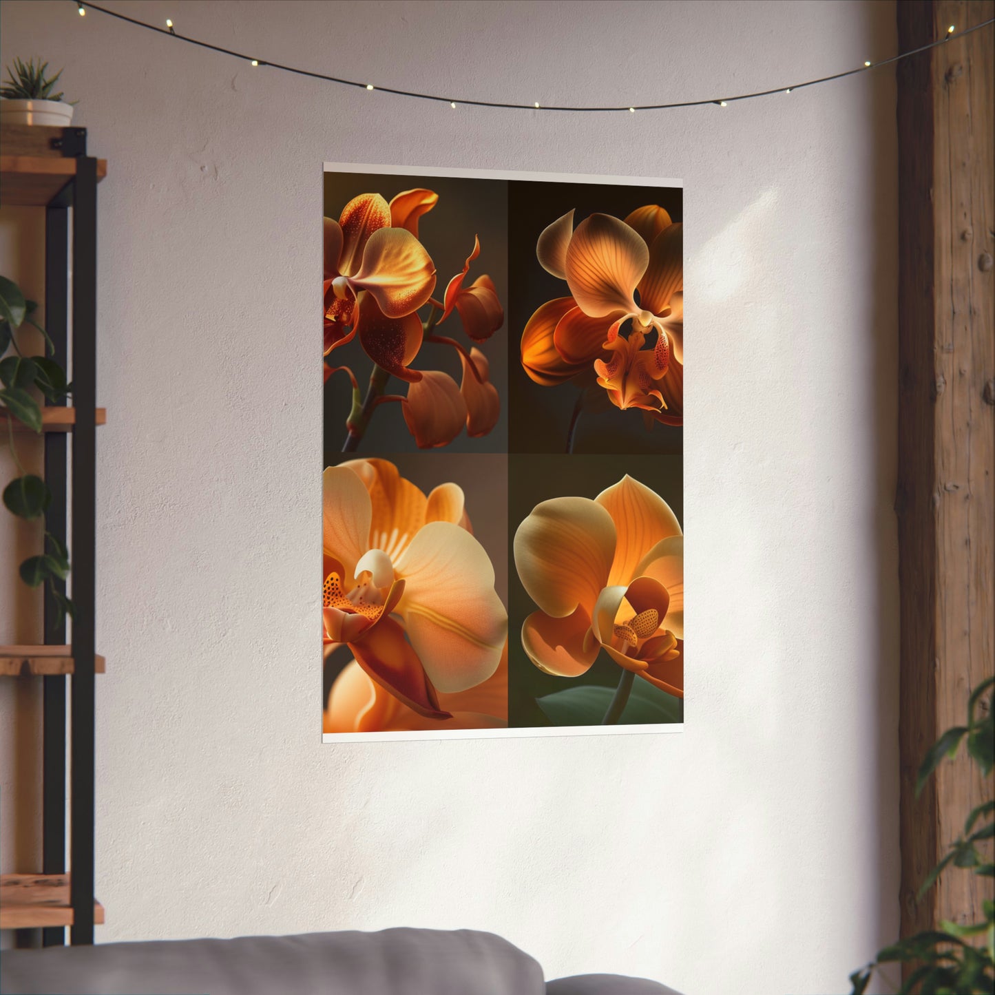 Premium Matte Vertical Posters Orange Orchid 5