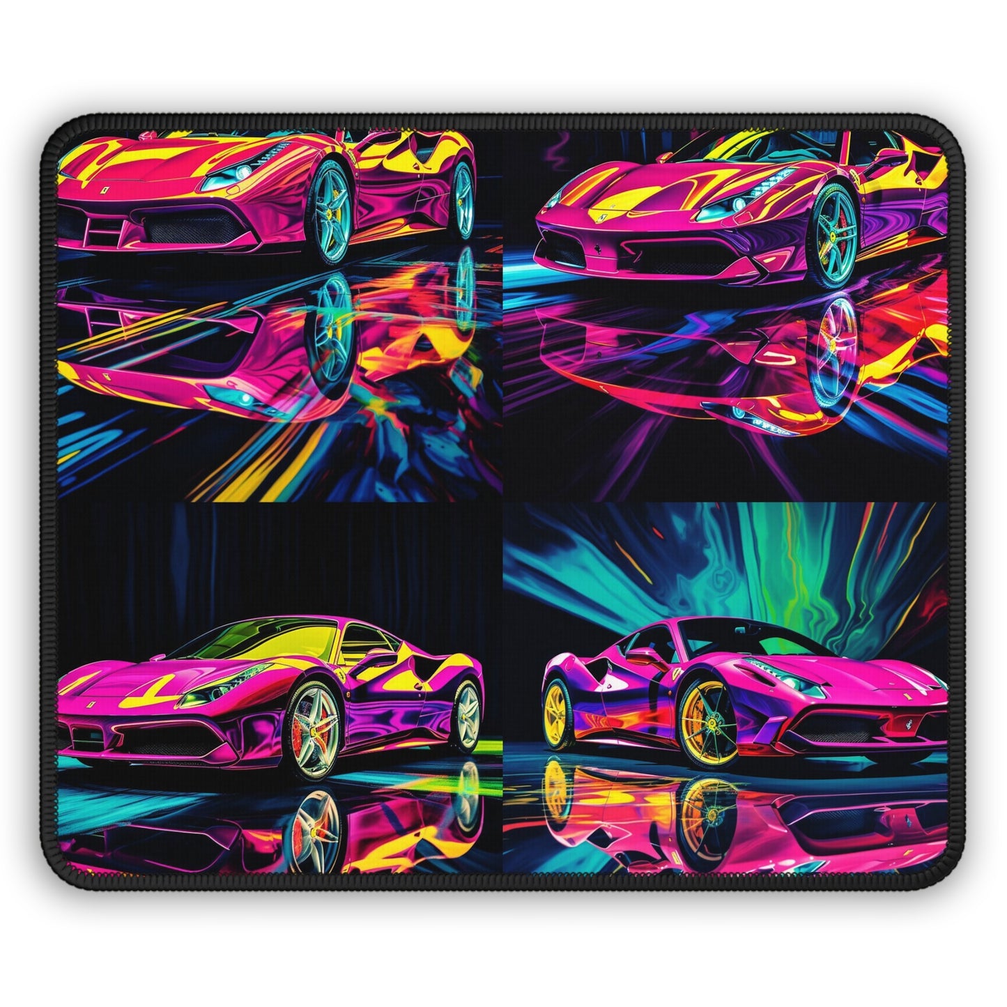 Gaming Mouse Pad  Pink Ferrari Macro 5