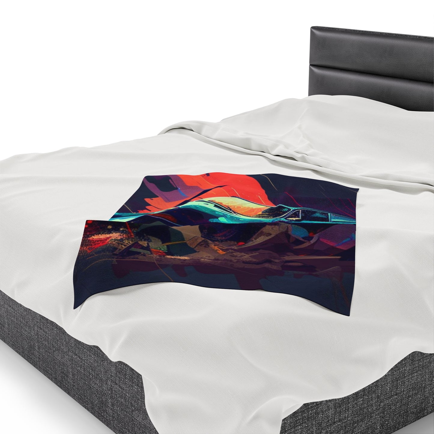 Velveteen Plush Blanket Porsche Abstract 2