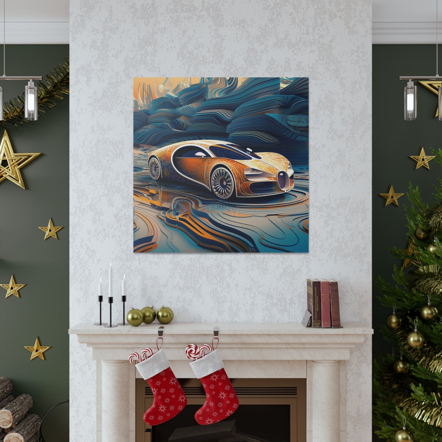 Canvas Gallery Wraps Bugatti Abstract Flair 1