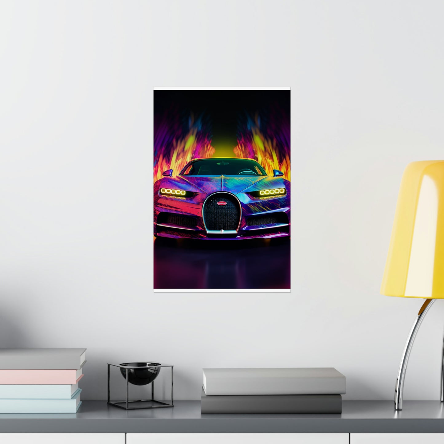 Premium Matte Vertical Posters Florescent Bugatti Flair 3