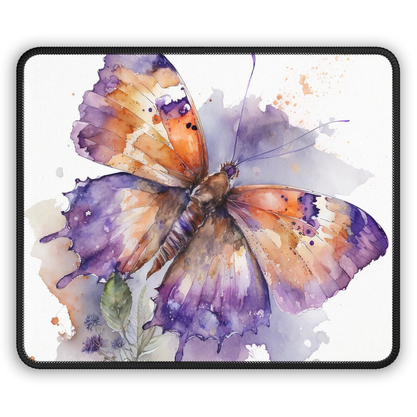 Gaming Mouse Pad  MerlinRose Watercolor Butterfly 1