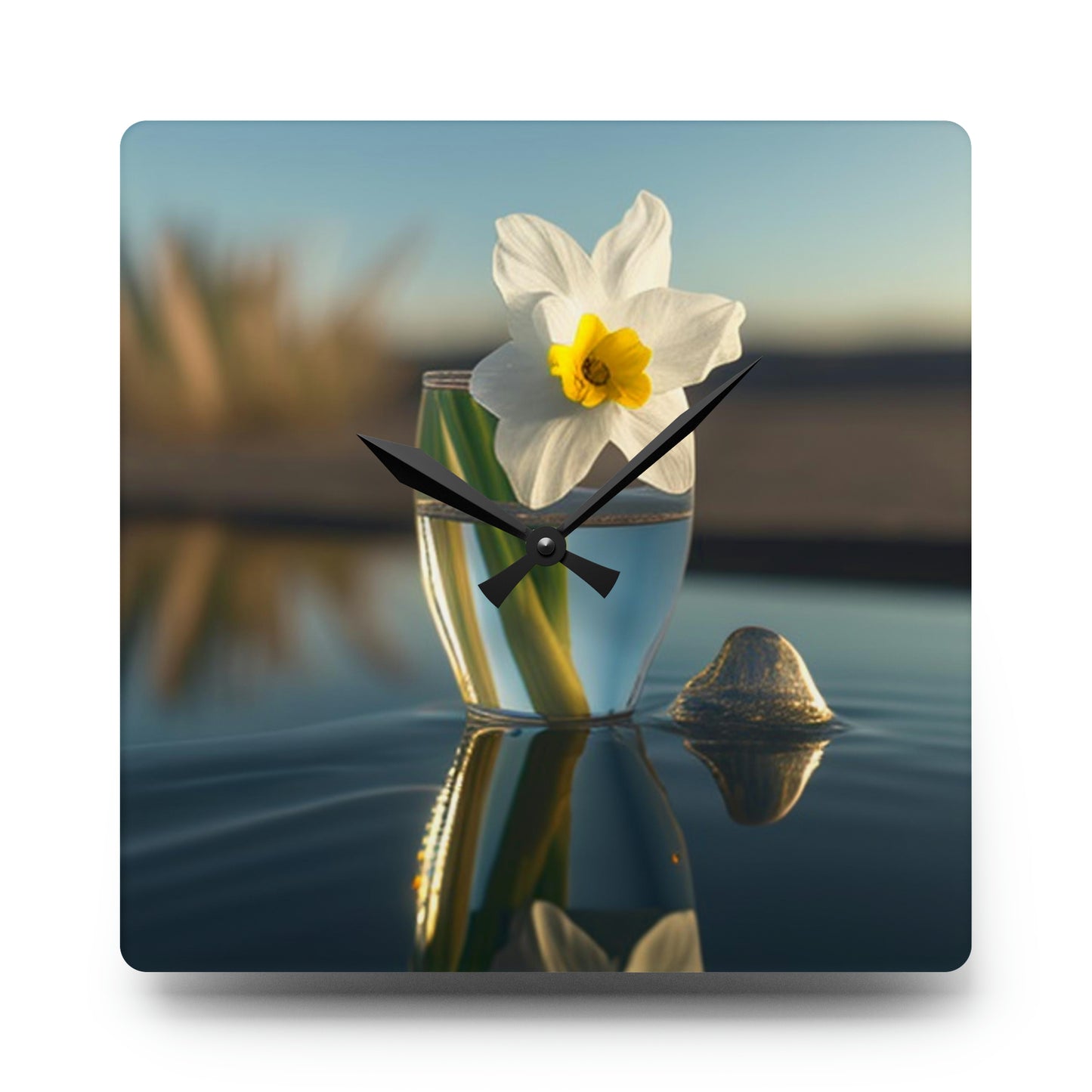 Acrylic Wall Clock Daffodil 4