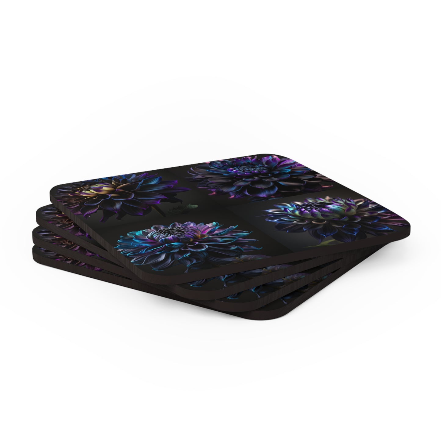 Corkwood Coaster Set Dahlia Purple 5