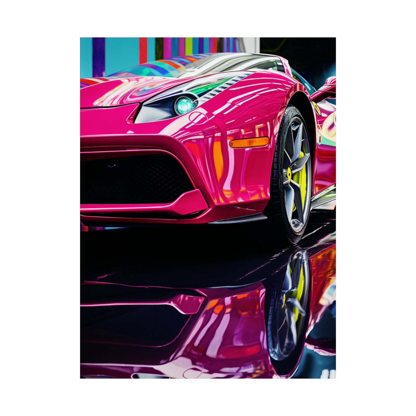 Premium Matte Vertical Posters Ferrari Flair Macro 2