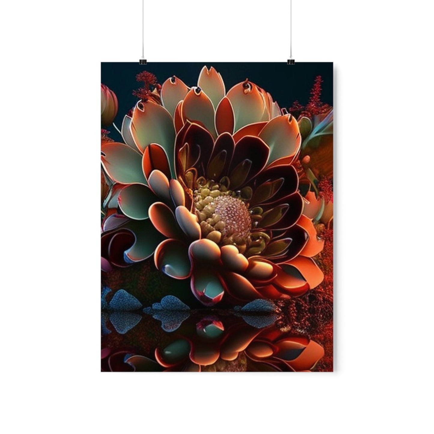 Premium Matte Vertical Posters Flower Arangment 4