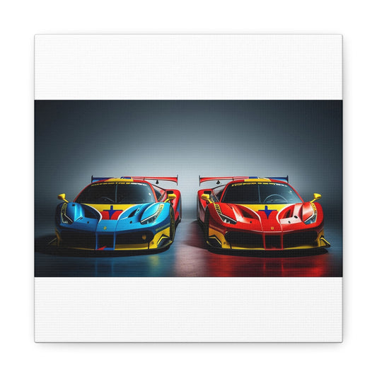 Canvas Gallery Wraps Ferrari Red Blue 2