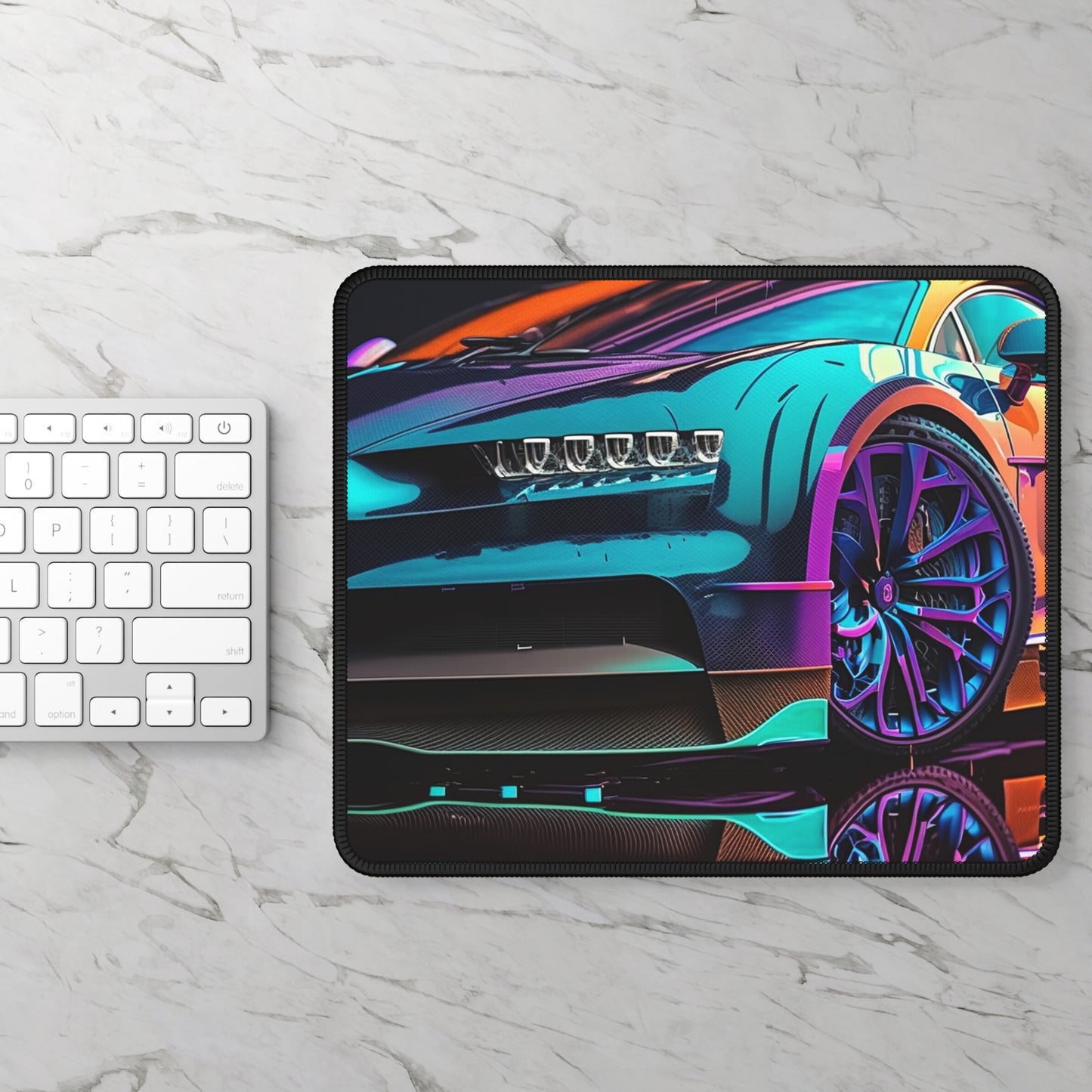 Gaming Mouse Pad  Bugatti Neon Chiron 1