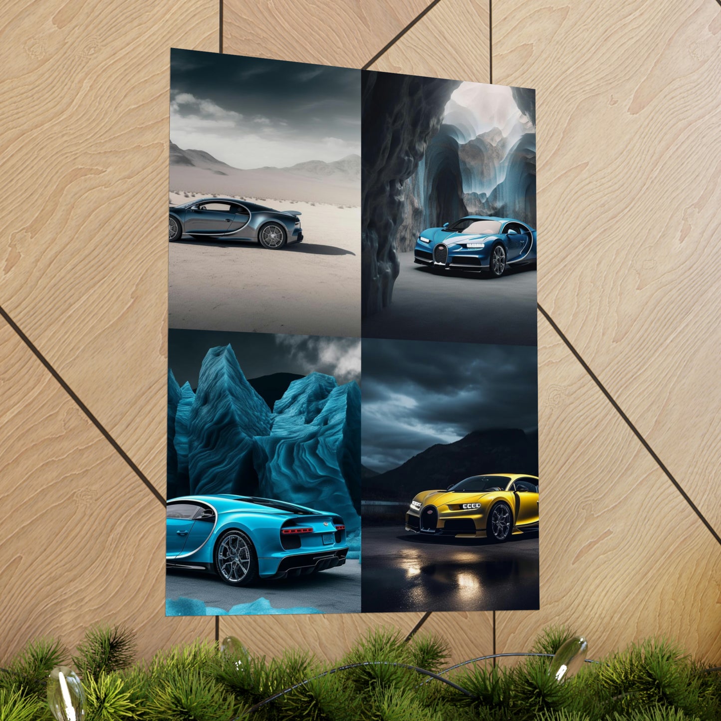 Premium Matte Vertical Posters Bugatti Real Look 5