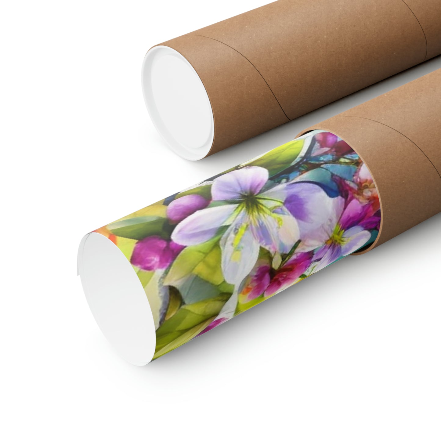 Premium Matte Vertical Posters Mother Nature Bright Spring Colors Realistic Watercolor 5