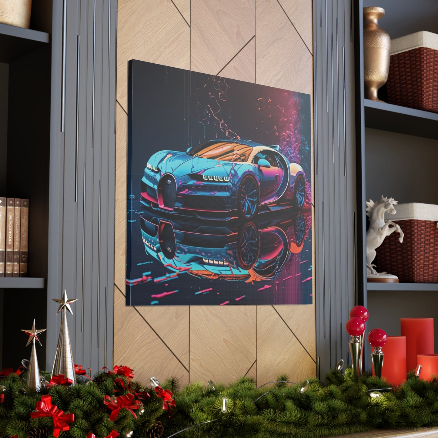 Canvas Gallery Wraps Bugatti Neon Chiron 4