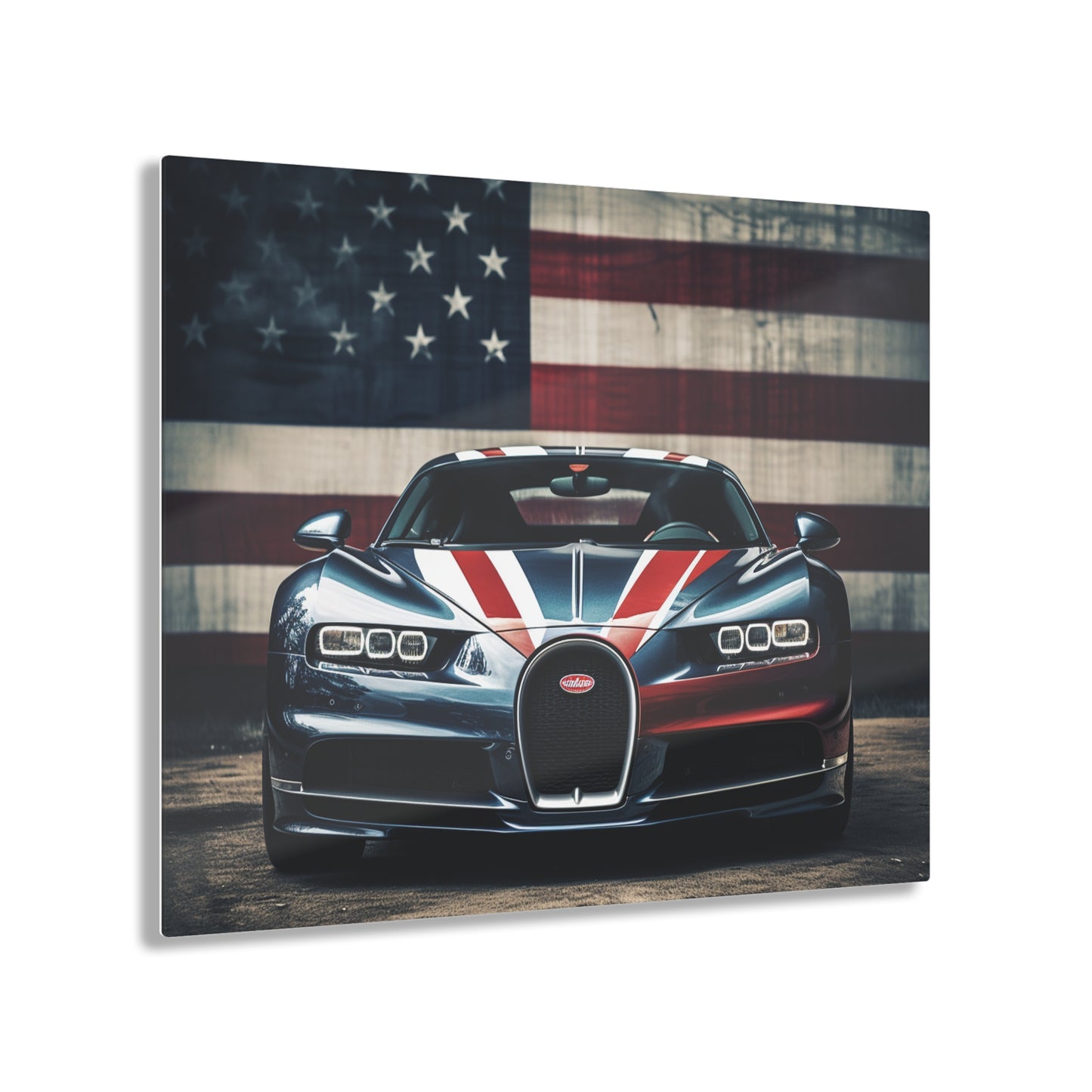 Acrylic Prints Bugatti Flag 2