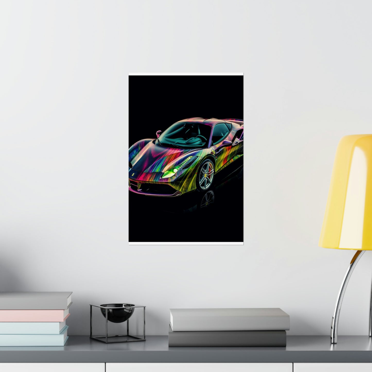 Premium Matte Vertical Posters Ferrari Color 3