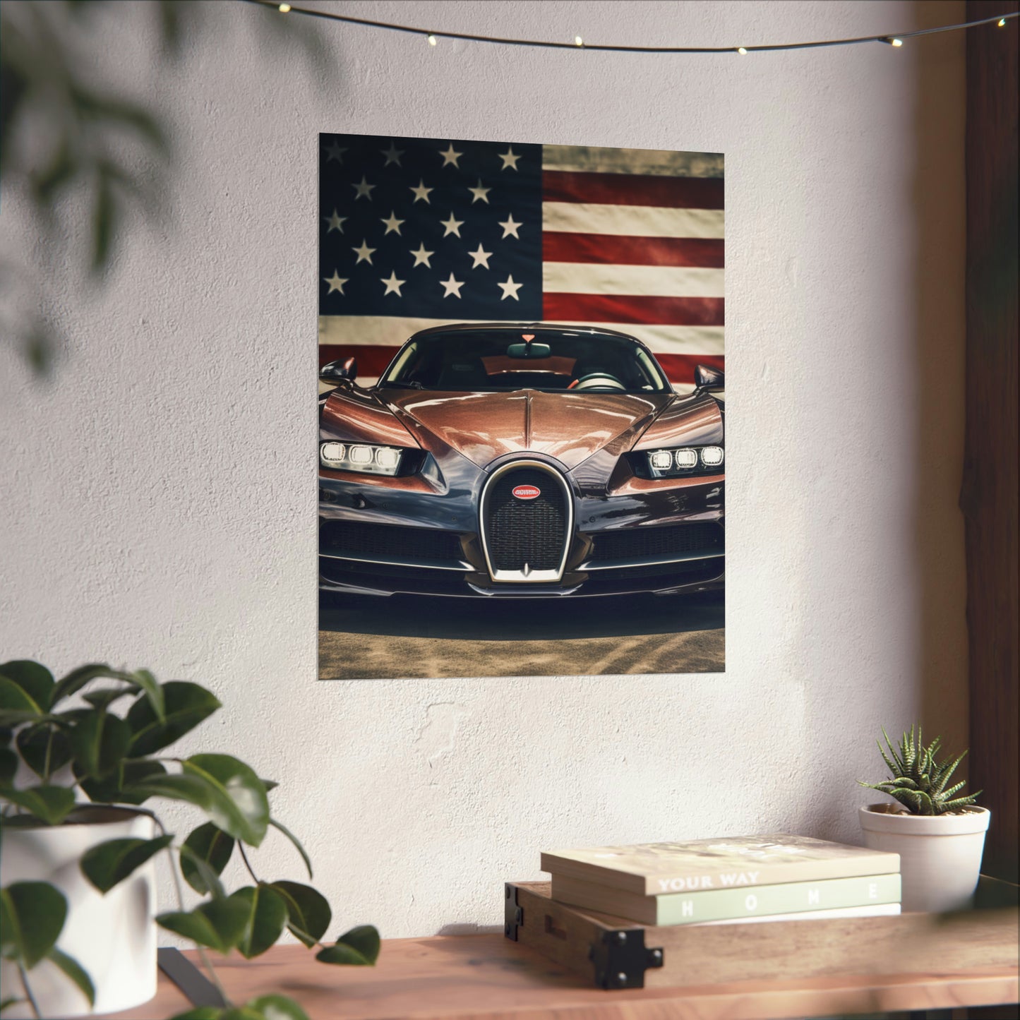 Premium Matte Vertical Posters Bugatti Flag 4