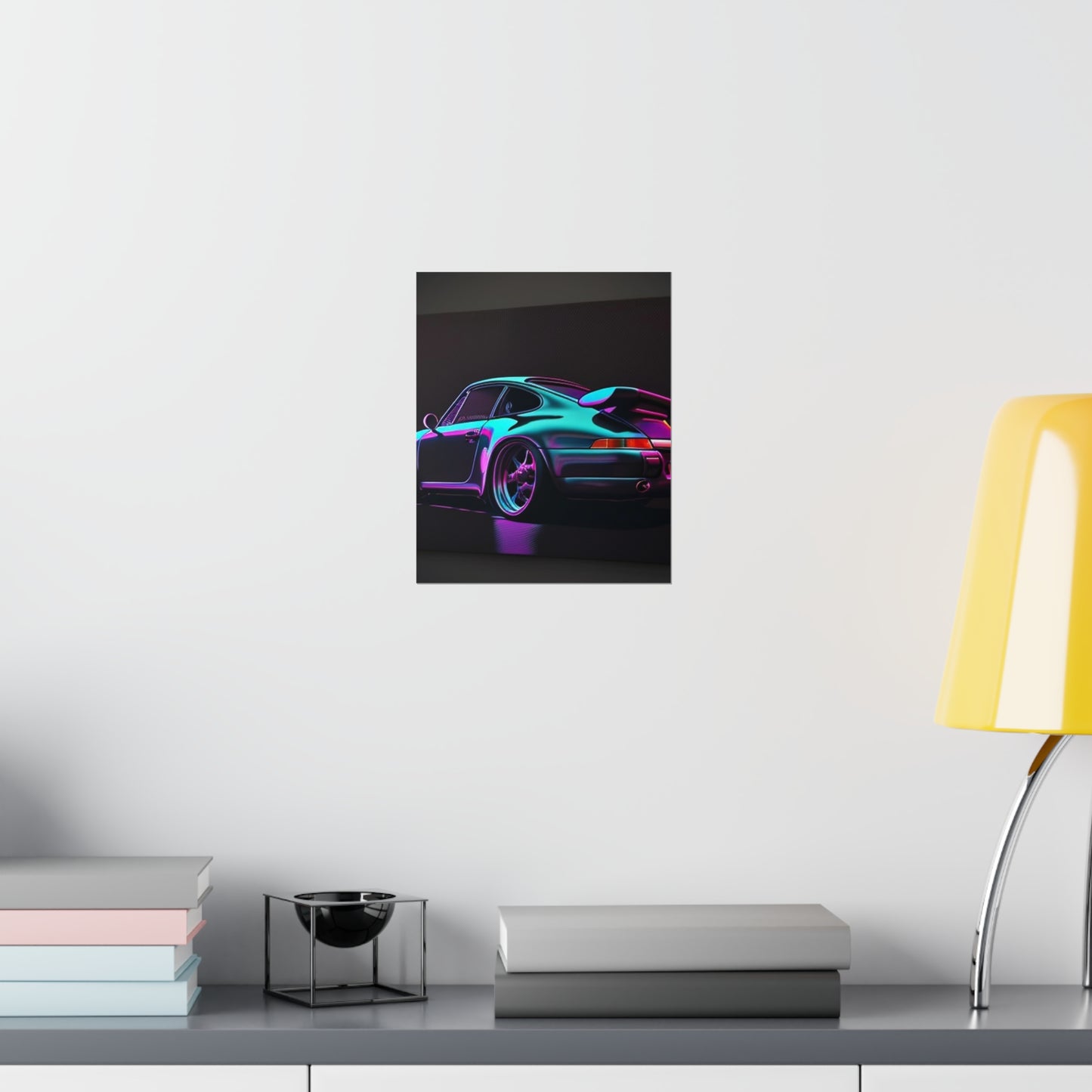 Premium Matte Vertical Posters Porsche Purple 2