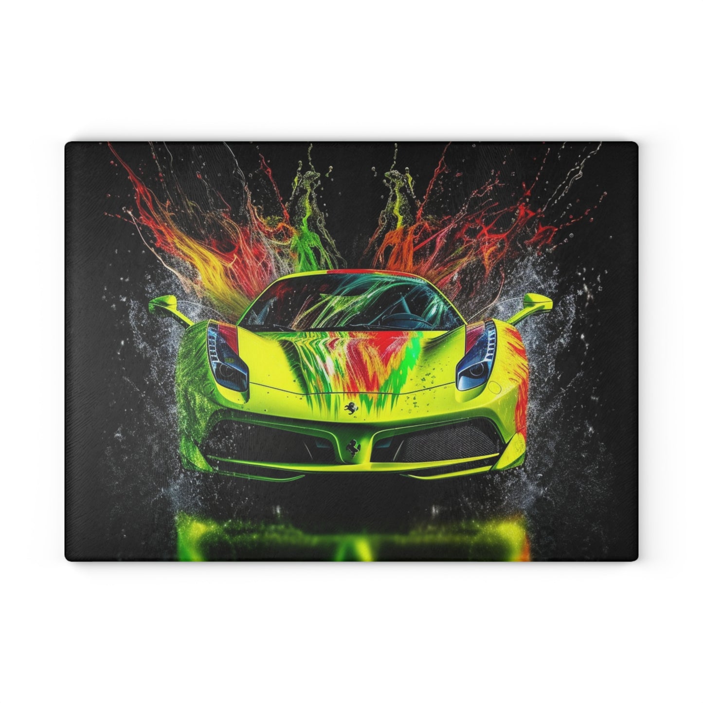 Glass Cutting Board Farrari Water 1