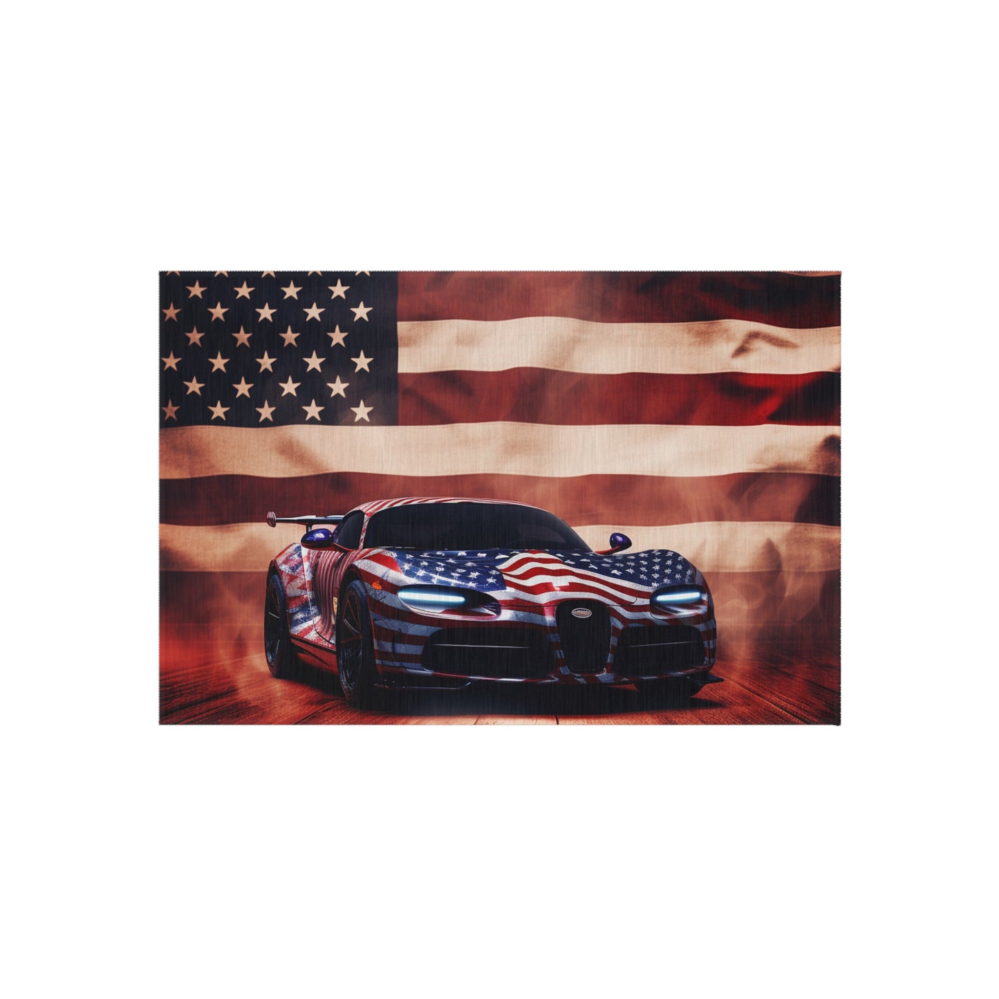 Outdoor Rug  Abstract American Flag Background Bugatti 2