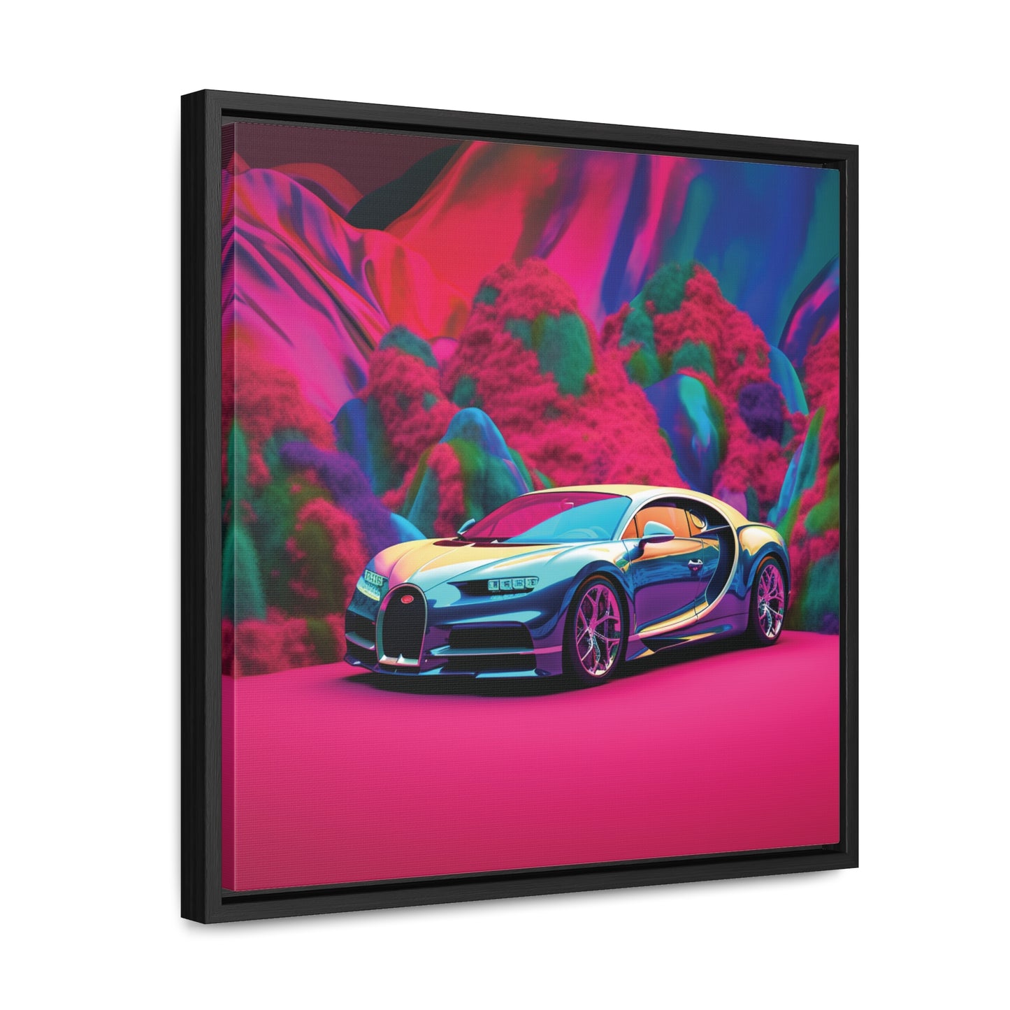 Gallery Canvas Wraps, Square Frame Florescent Bugatti Flair 4