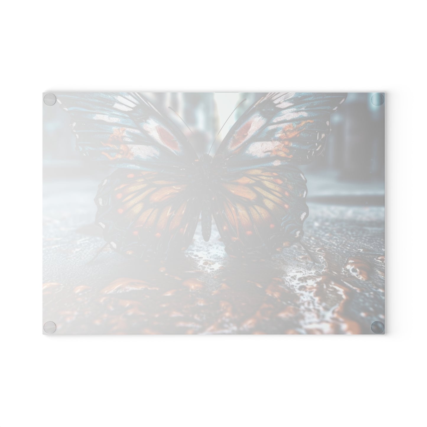 Glass Cutting Board Water Butterfly Street 3