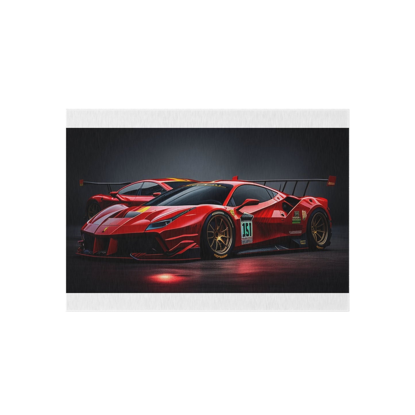 Outdoor Rug  Ferrari Red 2