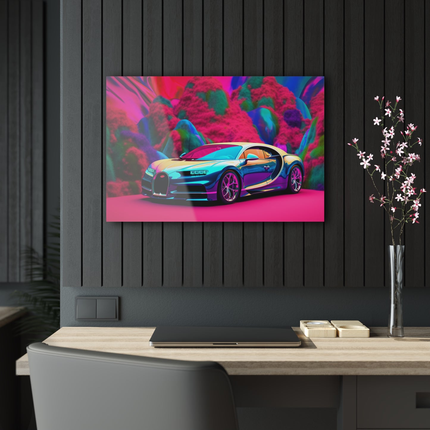 Acrylic Prints Florescent Bugatti Flair 4