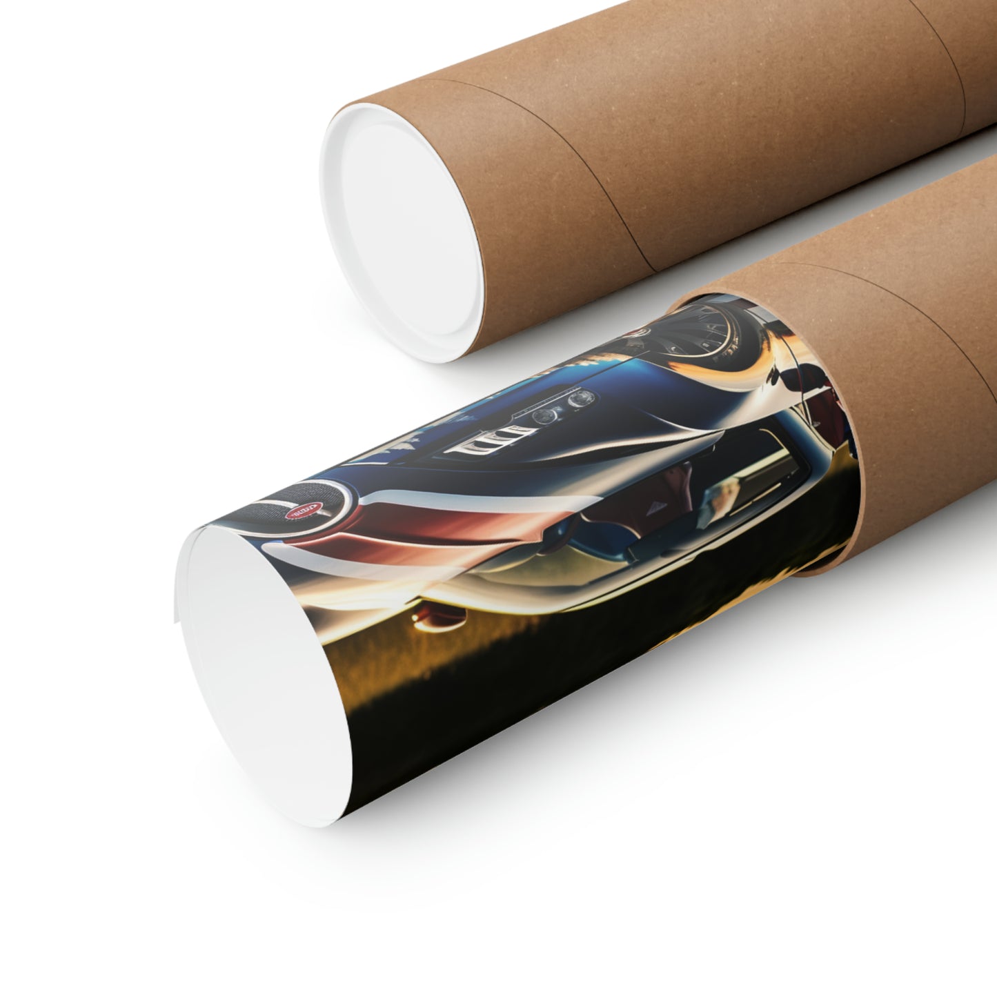 Premium Matte Vertical Posters Bugatti Flag American 3