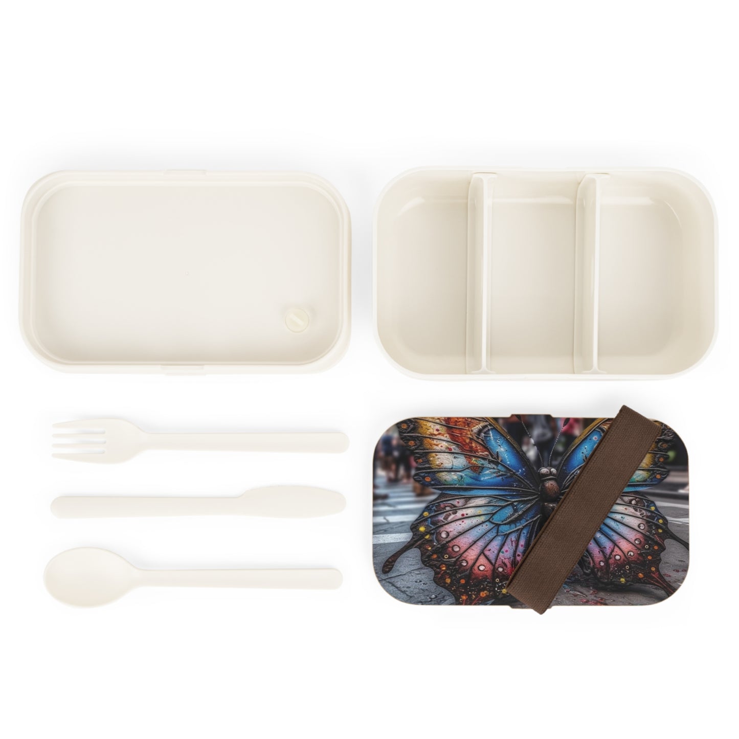 Bento Lunch Box Liquid Street Butterfly 4