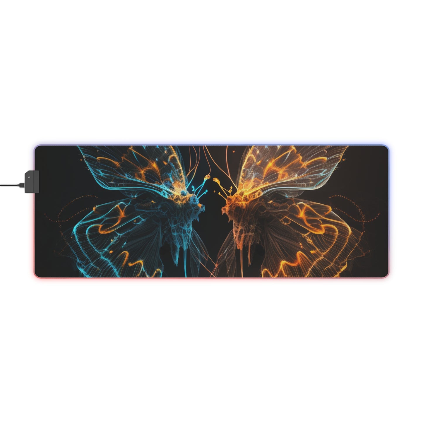LED Gaming Mouse Pad Neon Glo Butterfly 1