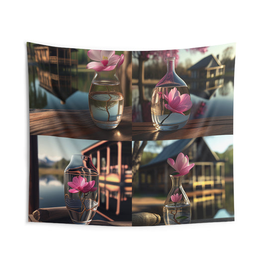 Indoor Wall Tapestries Magnolia in a Glass vase 5