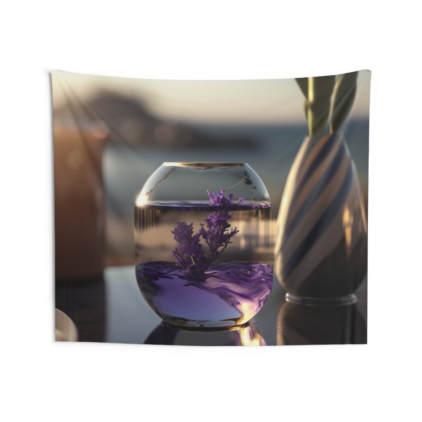 Indoor Wall Tapestries Lavender in a vase 1