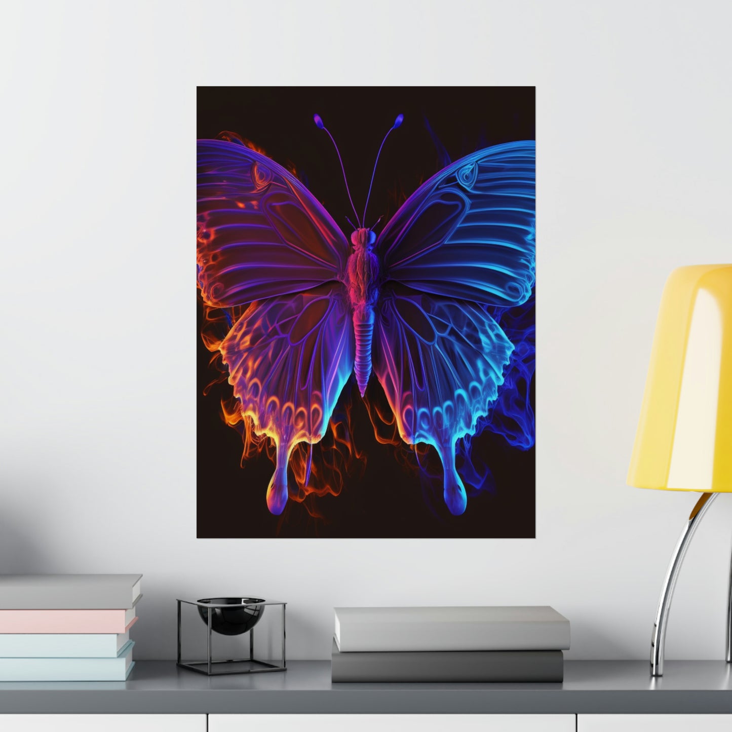 Premium Matte Vertical Posters Thermal Butterfly 1