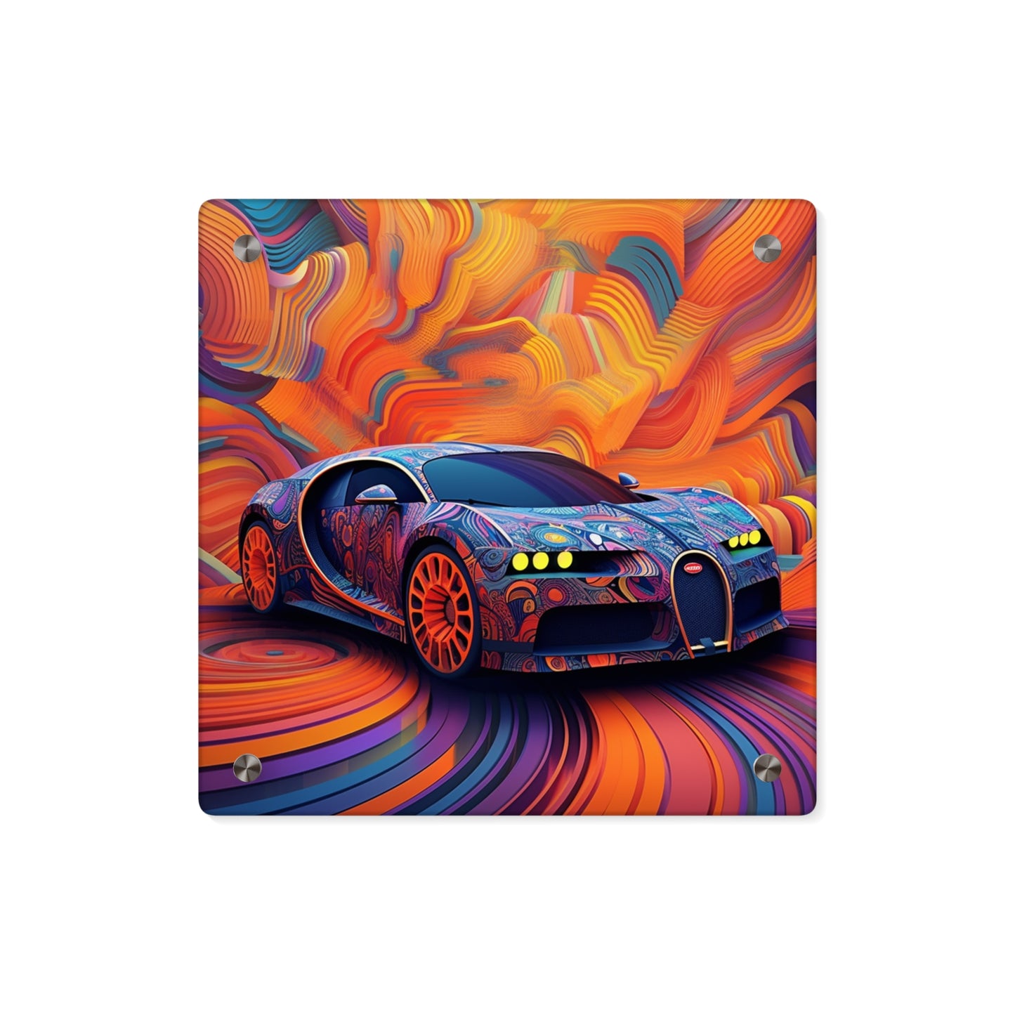 Acrylic Wall Art Panels Bugatti Abstract Concept 4