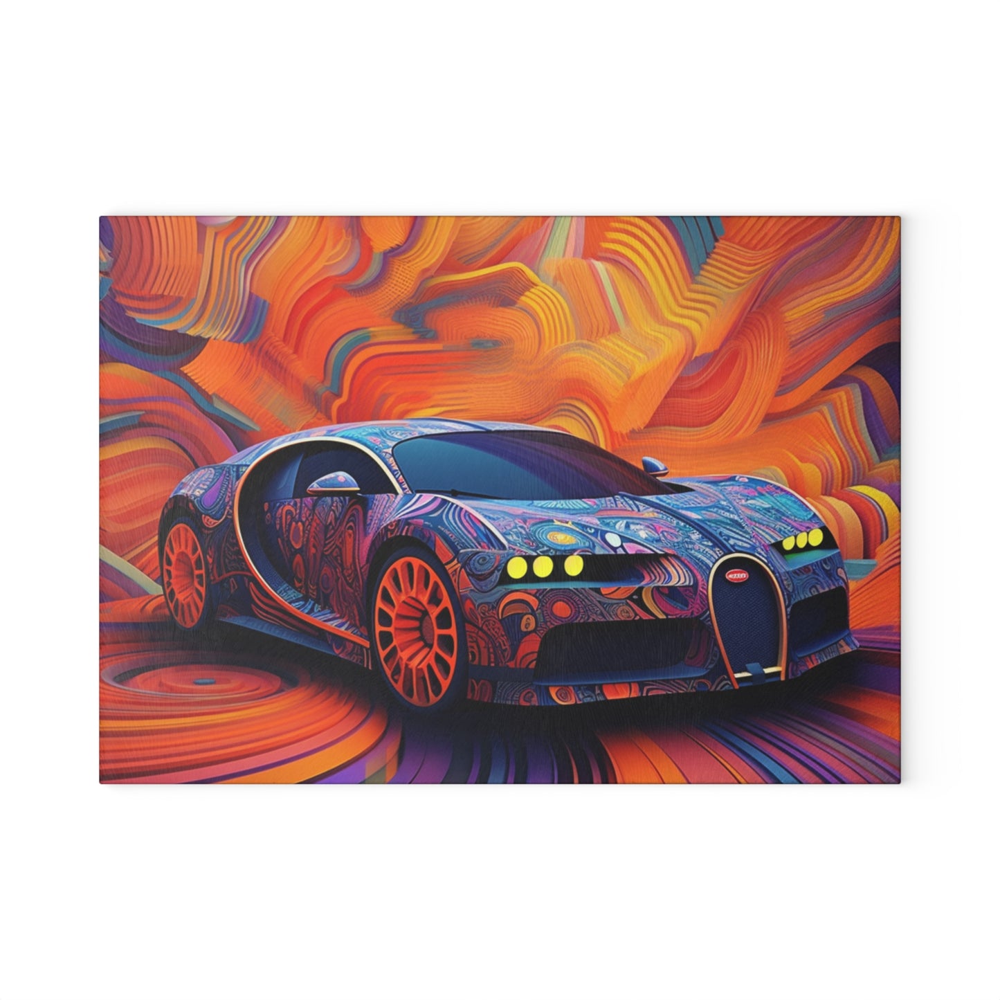 Glass Cutting Board Bugatti Abstract Concept 4