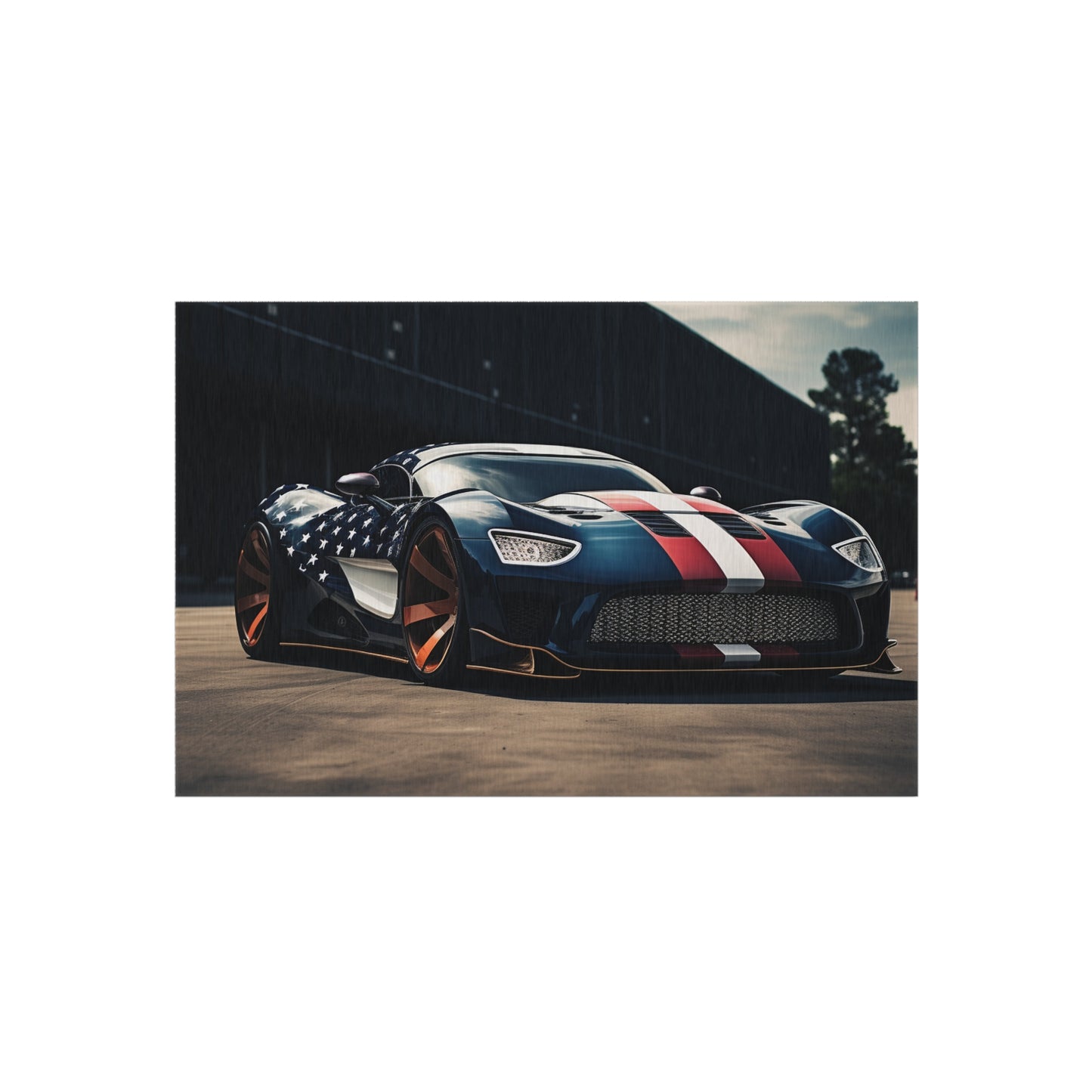 Outdoor Rug  Bugatti Flag American 2