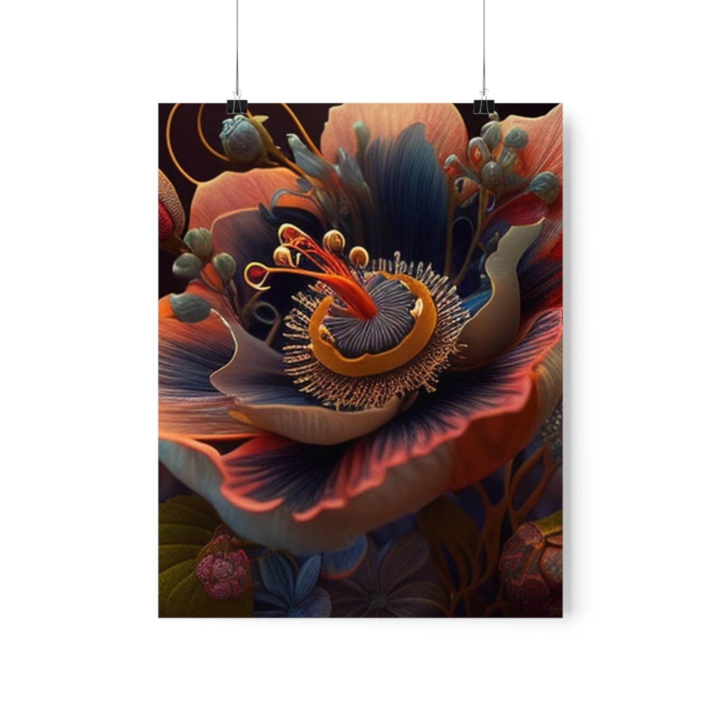 Premium Matte Vertical Posters Flower Arangment 3