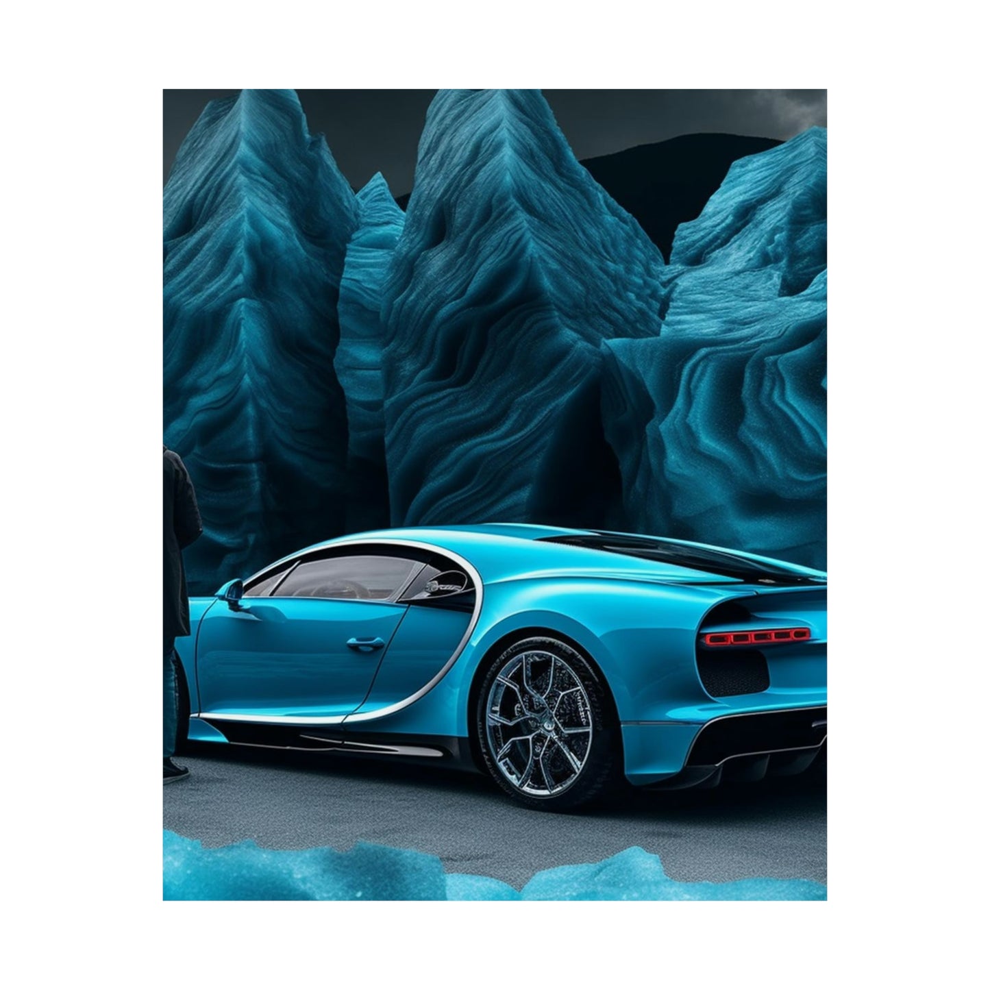 Premium Matte Vertical Posters Bugatti Real Look 3