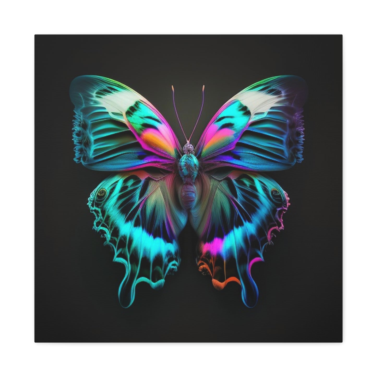 Canvas Gallery Wraps Neon Butterfly Fusion 4