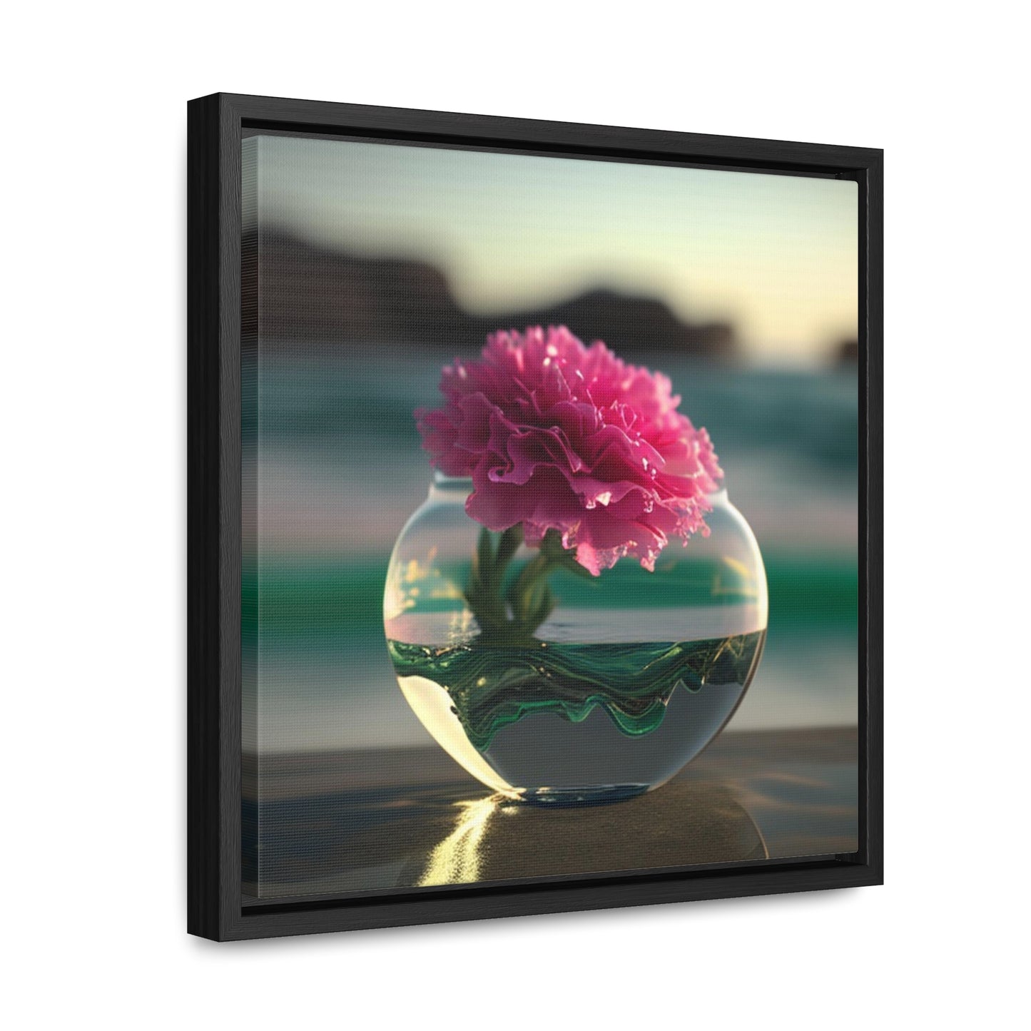 Gallery Canvas Wraps, Square Frame Carnation 3