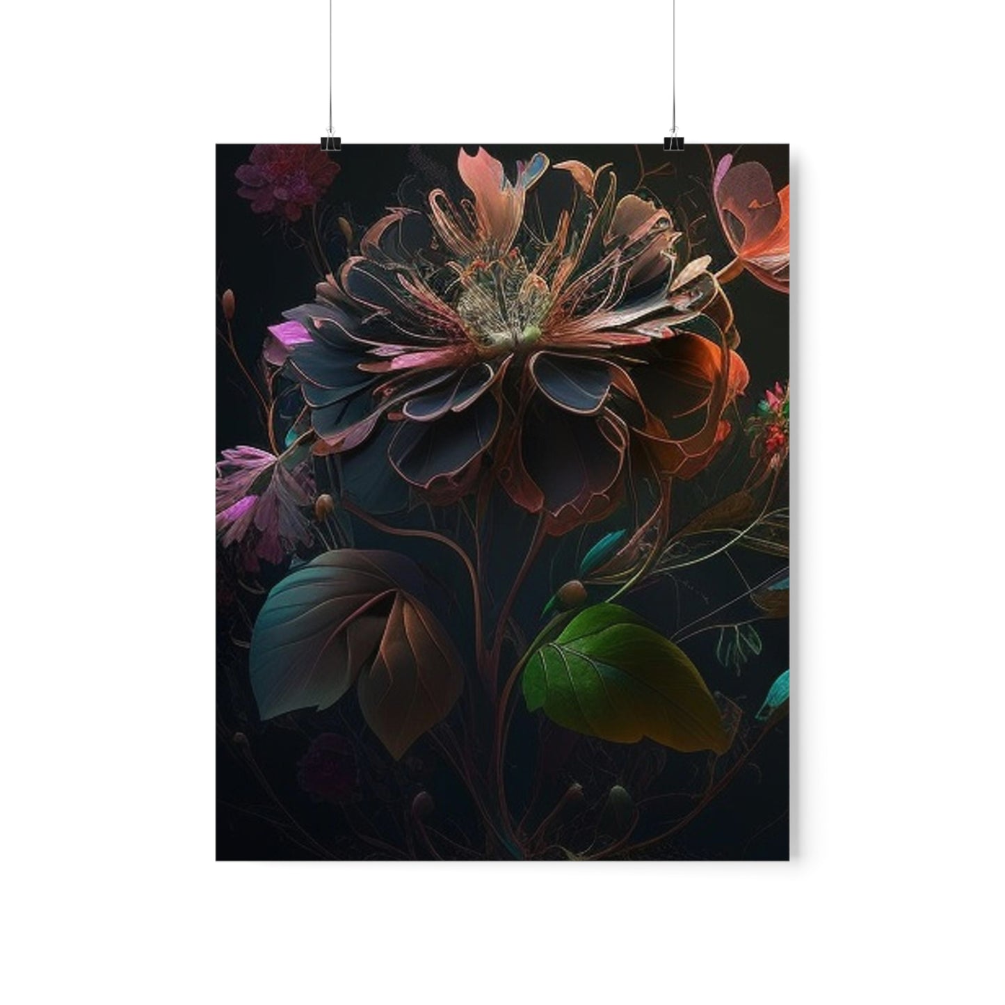 Premium Matte Vertical Posters Flower Arangment 2