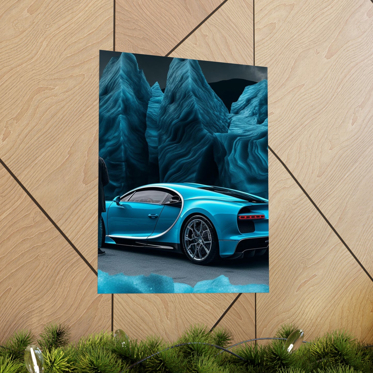 Premium Matte Vertical Posters Bugatti Real Look 3