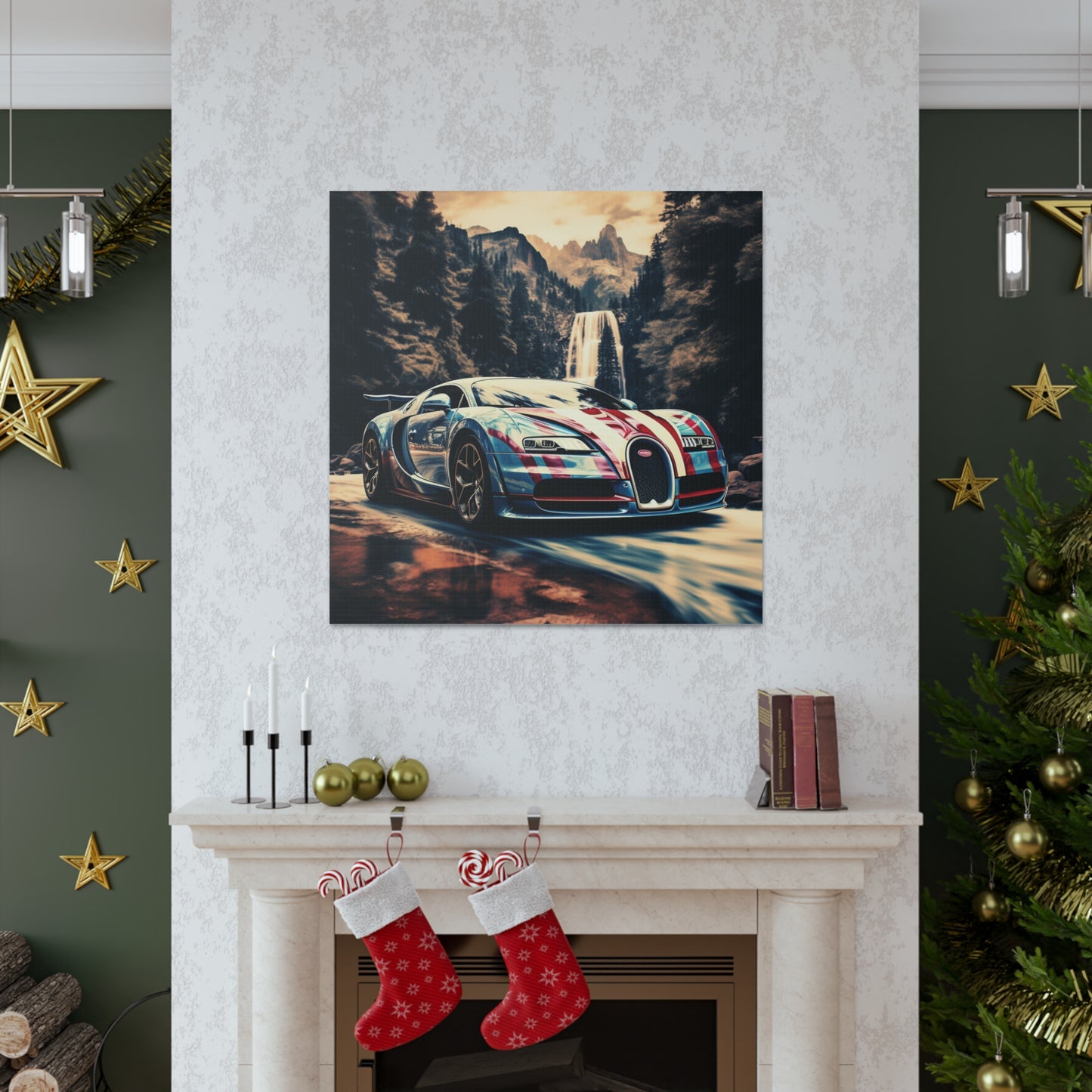 Canvas Gallery Wraps Bugatti Waterfall 1