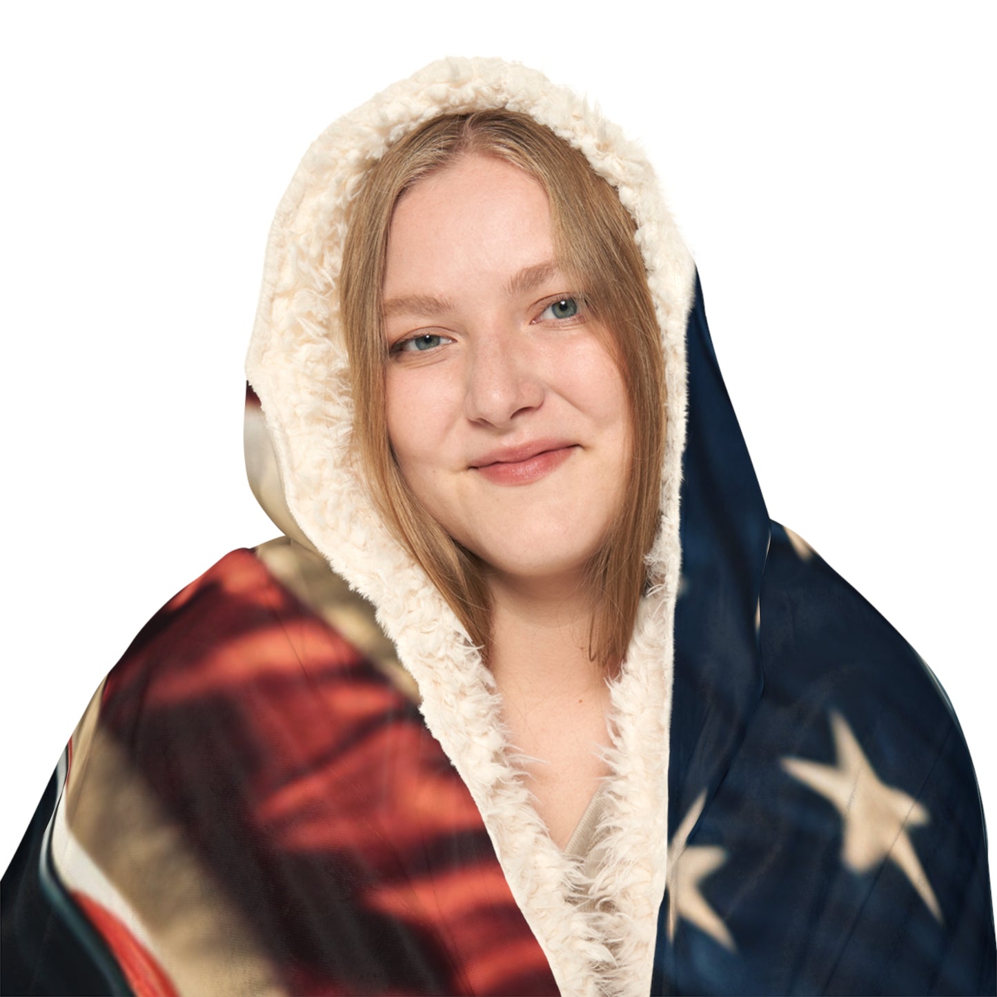 Snuggle Hooded Blanket Bugatti Flag American 4