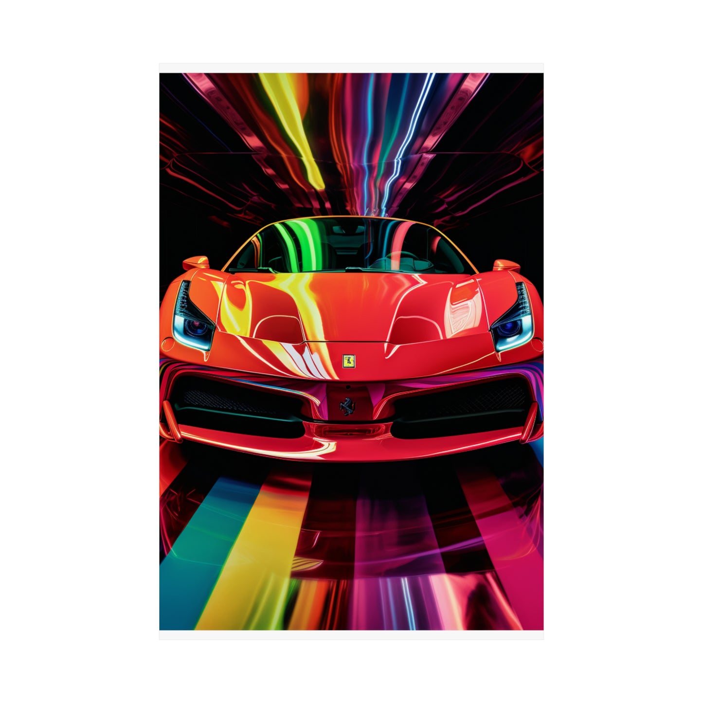 Premium Matte Vertical Posters Ferrari Flair Macro 3