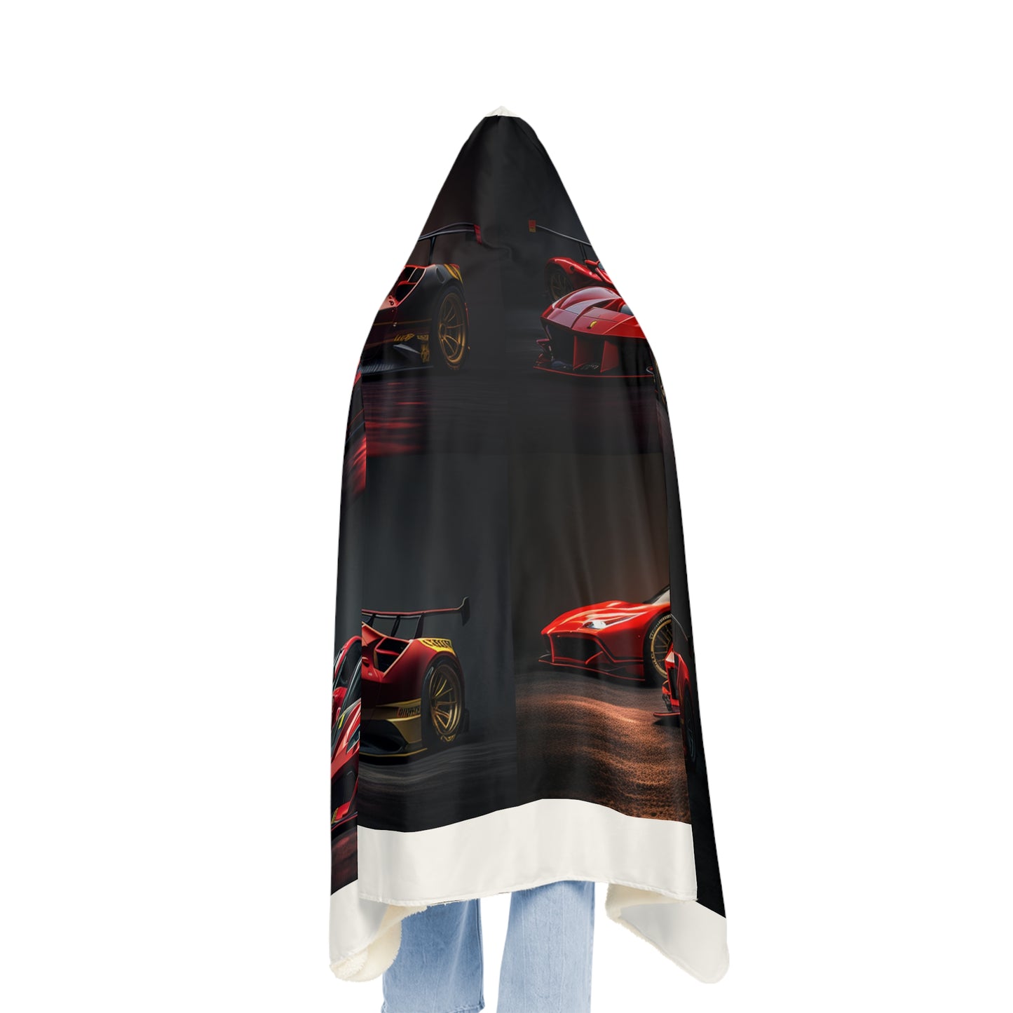 Snuggle Hooded Blanket Ferrari Red 5