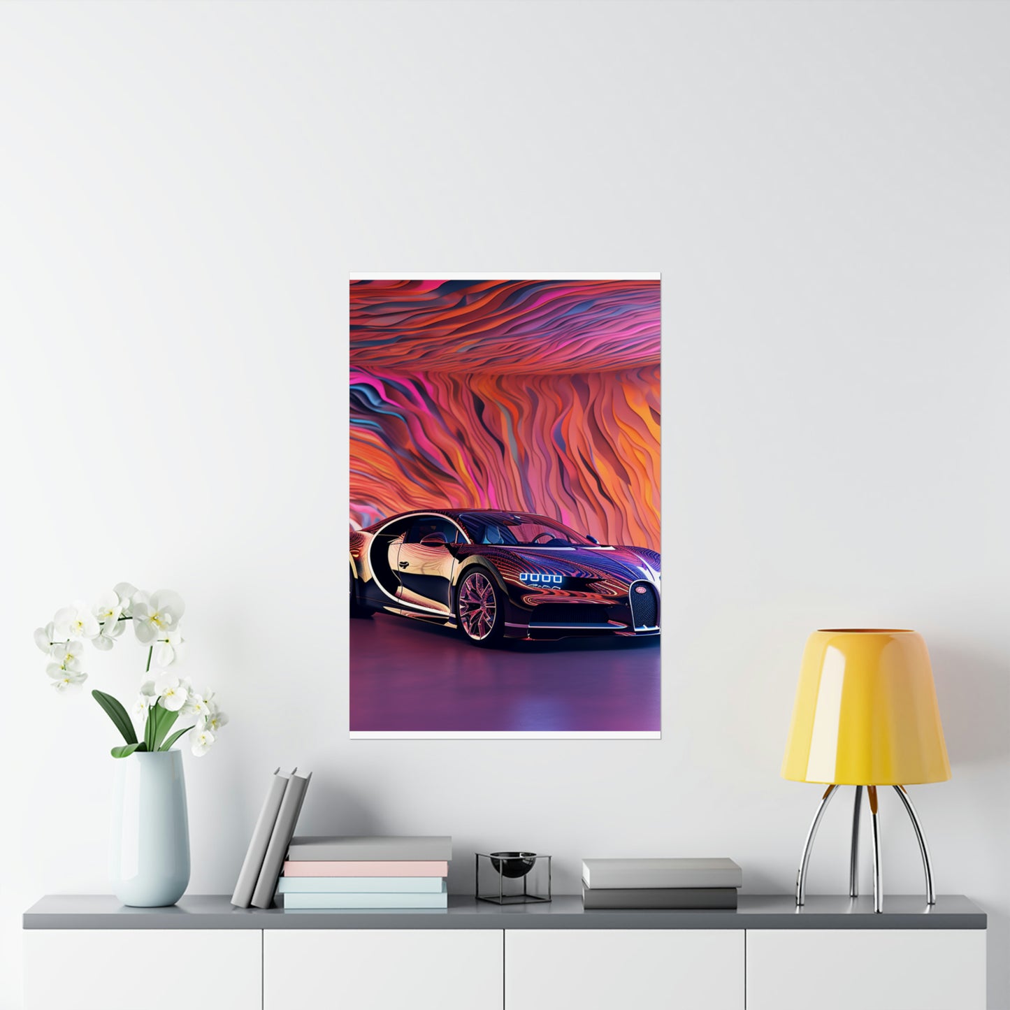 Premium Matte Vertical Posters Bugatti Abstract Flair 4