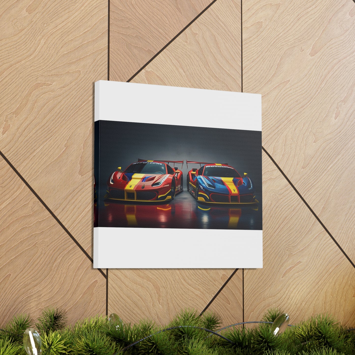 Canvas Gallery Wraps Ferrari Red Blue 4