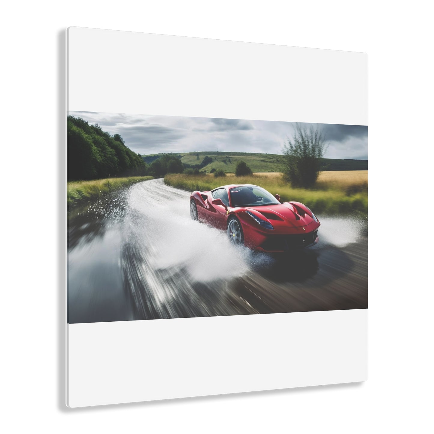 Acrylic Prints Water Ferrari Splash 4