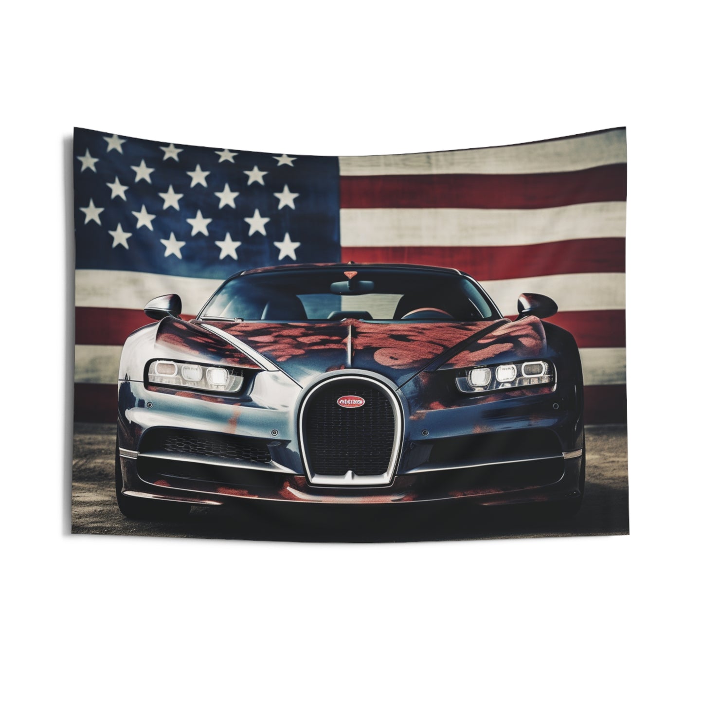 Indoor Wall Tapestries Bugatti Flag 3