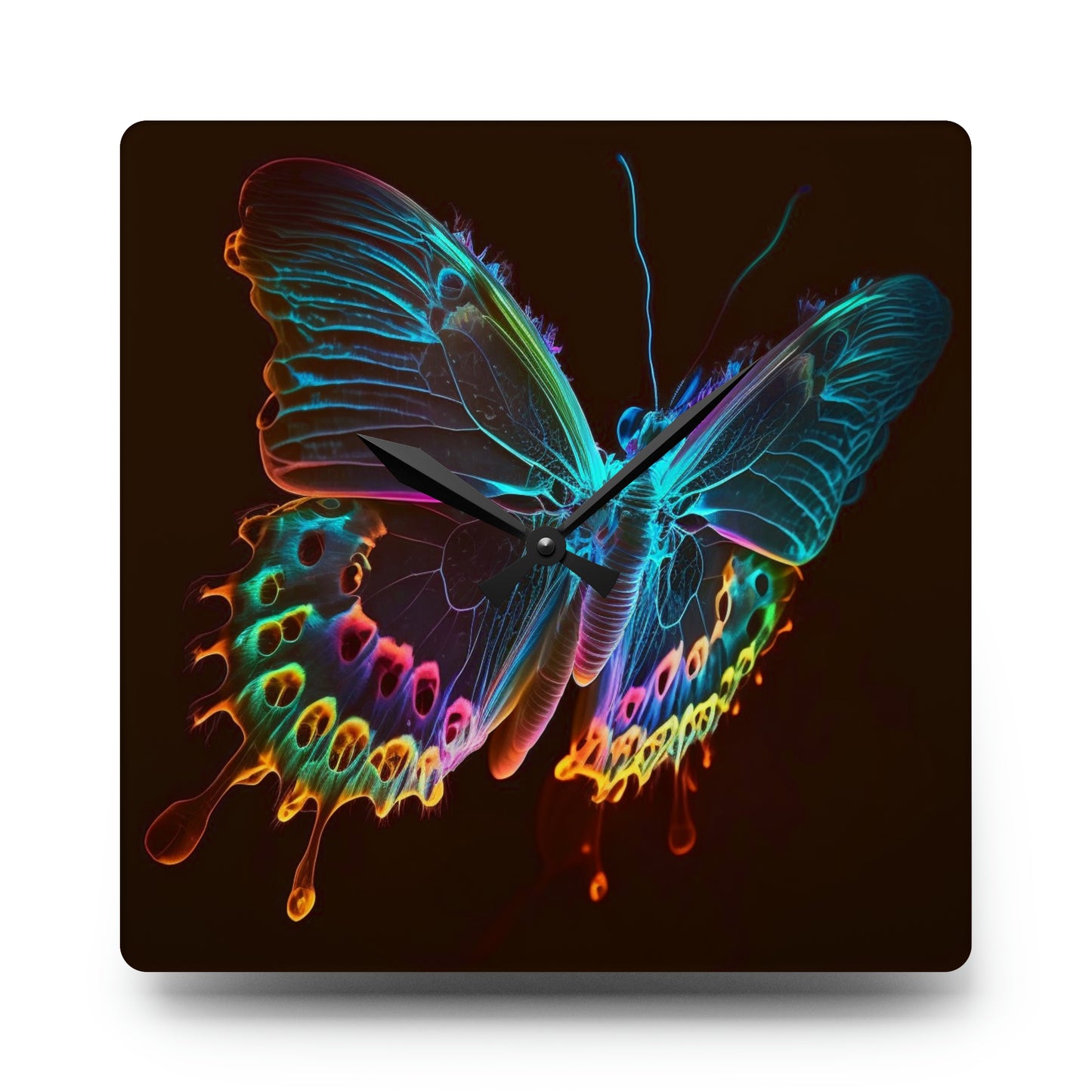 Acrylic Wall Clock Thermal Butterfly 2