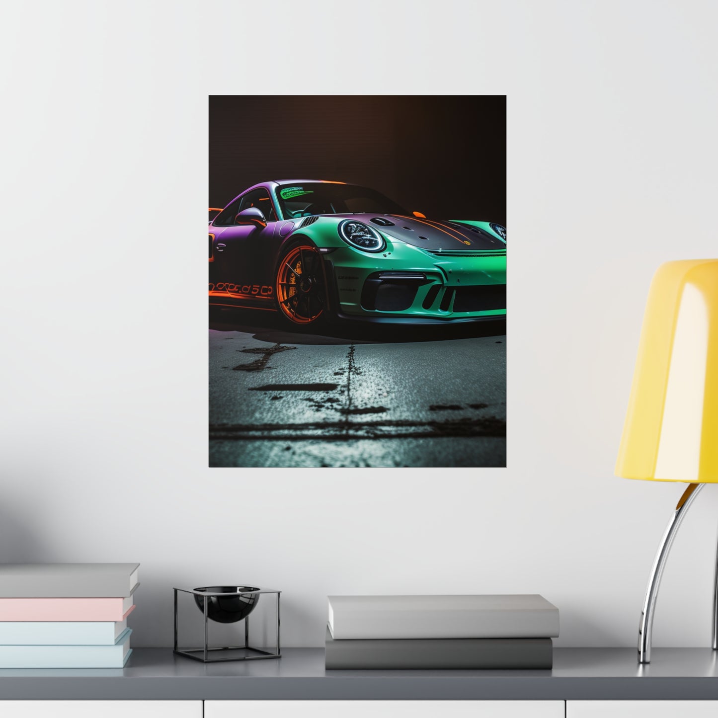 Premium Matte Vertical Posters Porsche Color 4